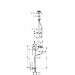 Душова система для душу з термостатом Hansgrohe Crometta 160 1jet Showerpipe EcoSmart (27265400)