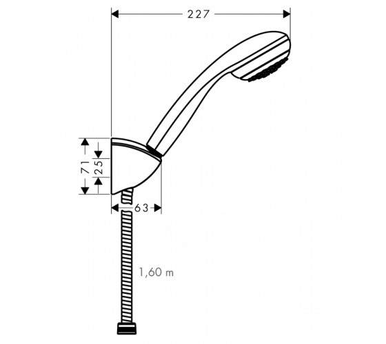 Душовий гарнітур Hansgrohe Crometta 85 (27577000)