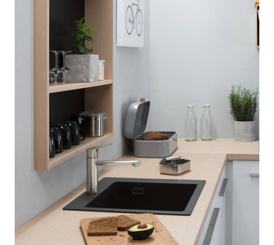 Кухонная мойка Hansgrohe S510-F450 GS черный графит (43312170)