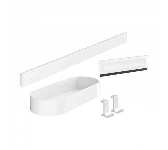 Комплект аксессуаров Hansgrohe WallStoris 4в1, Matt White (27967700)