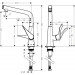 Смеситель для кухни Hansgrohe Metris Select (14883000)