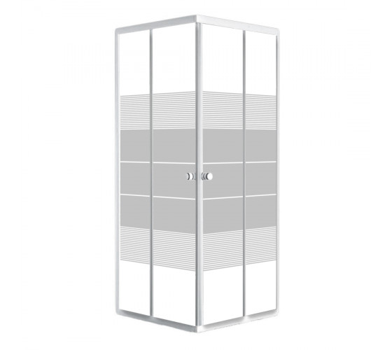 Душевая кабина без поддона RJ VELUM 90x90 см сатин (90RZ082Linia)