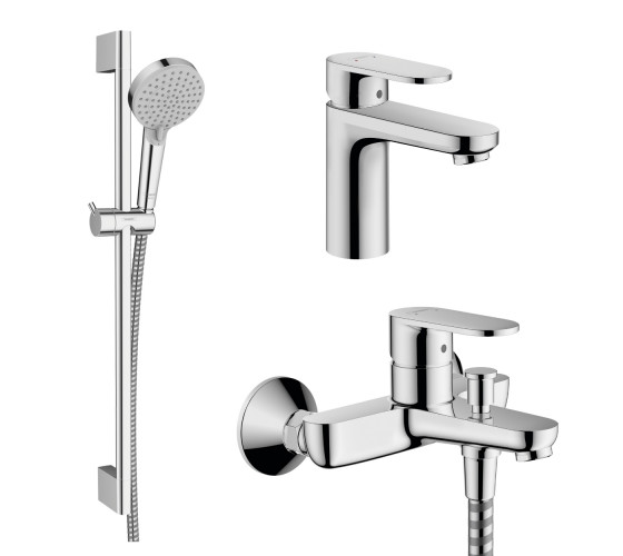 Набір змішувачів для ванни 3в1 Hansgrohe Vernis Blend (71550112)