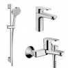 Набір змішувачів для ванни 3в1 Hansgrohe Vernis Blend (71550112)