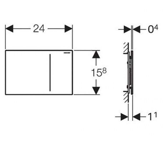 Кнопка змиву Geberit Sigma 70 115.620.SJ.1