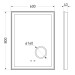 Дзеркало з LED-підсвіткою Volle 600х800 (16-13-600M)