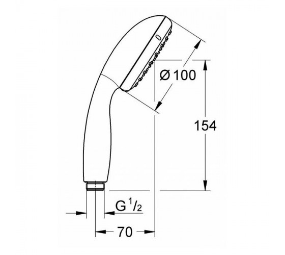 Ручний душ Grohe New Tempesta 100 (26161001)