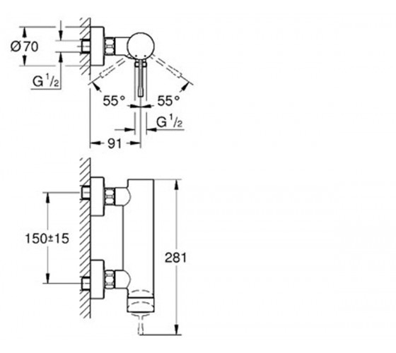 Змішувач для душу Grohe Essence New (33636001)