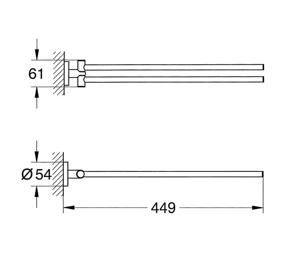 Тримач для рушників GROHE Essentials (40371001)