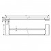 Полотенцедержатель Hansgrohe AddStoris чёрный (41743670)
