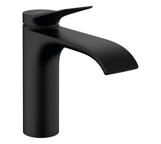 Смеситель для раковины Hansgrohe VIVENIS 110 черный матовий (75020670)