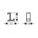 Комплект аксессуаров Hansgrohe WallStoris 4в1, Matt Black (27967670)