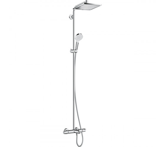 Душевая система для ванны с термостатом Hansgrohe CROMETTA E 240 1jet Showerpipe (27298000)