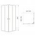 Душевая кабина без поддона RJ VELUM 90x90 см сатин (90RZ082)