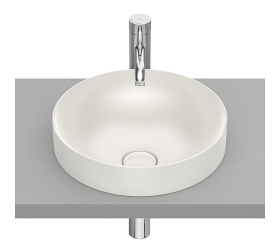 Умивальник накладний Roca INSPIRA ROUND 37 см, бежевий (A32752R650)