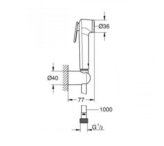 Гігієнічний душ Grohe Tempesta-F Trigger Spray 30 (26352000)