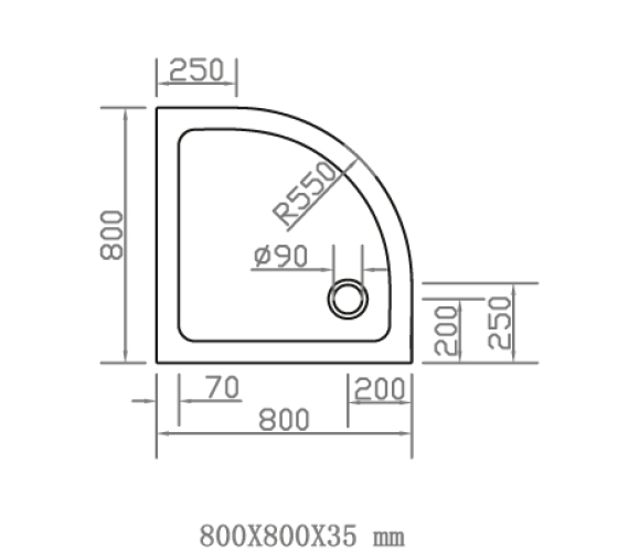 Душевой поддон Eger SMC 80х80 см (599-8080R)