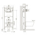Комплект: ARCHITECTURA Directflush унитаз подвесной 37*53см в ком с сид с функ Slow closing  4694HR01 + IMPRESE комплект инсталляции 3в1