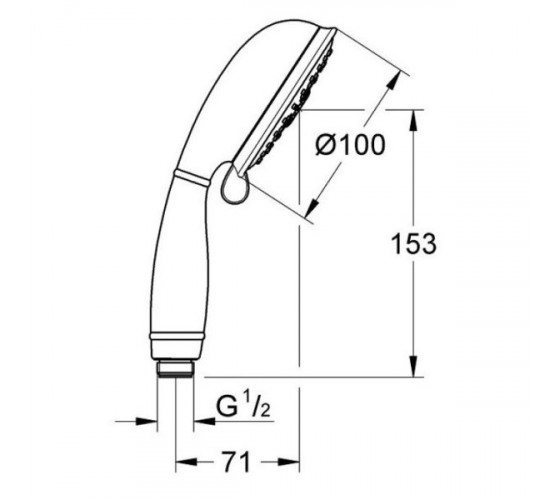 Ручной душ Grohe TEMPESTA RUSTIC 100 (26085001)