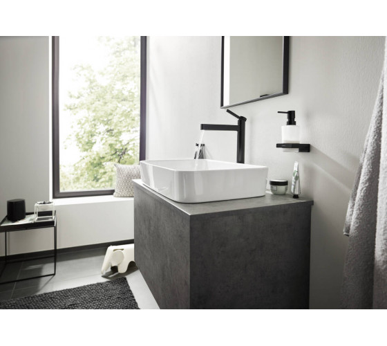 Дозатор жидкого мыла Hansgrohe AddStoris, Matt Black (41745670)