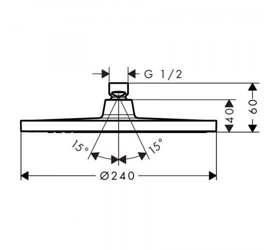 CROMETTA S 240 1jet верхний душ