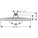CROMETTA S 240 1jet верхний душ