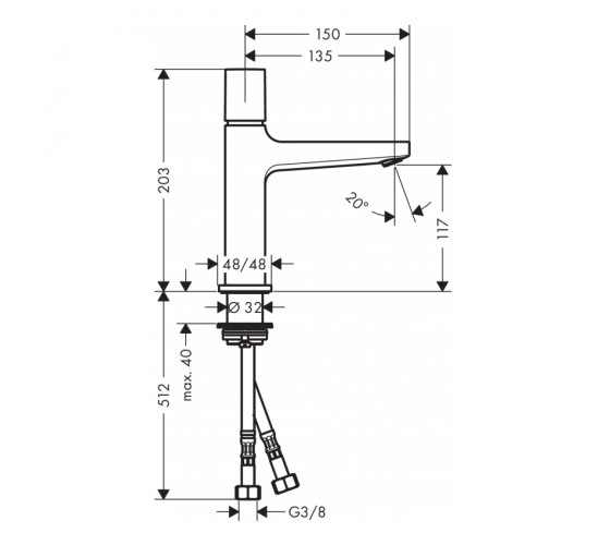 Смеситель для раковины Hansgrohe Metropol (32571000)