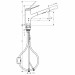 Смеситель для кухни Hansgrohe Zesis M33 150 2jet с вытяжным изливом, черный (74800670)