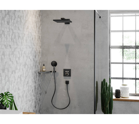 Полочка угловая Hansgrohe AddStoris, Matt Black (41741670)