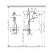 Душевая система для ванны Hansgrohe Croma Select S 180 2jet Showerpipe (27255400)