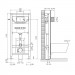 Комплект: ARCHITECTURA Directflush унитаз подвесной 37*53см с сид с функSlow closing4694HR01,VOLLE MASTER NEO инстал. для подвесного унитаза без клав.