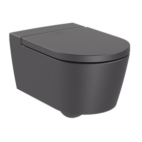 Унітаз підвісний Roca Inspira Round Rimless колір онікс (A346527640)