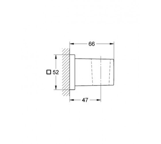 Настенный держатель ручного душа Grohe Euphoria Cube (27693000)