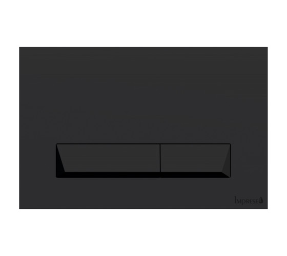Клавиша смыва IMPRESE PAN черная soft-touch (i8040B)