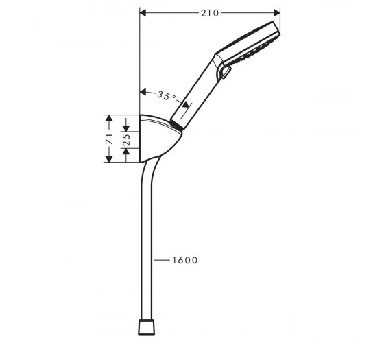Душовий гарнітур Hansgrohe VERNIS BLEND Vario (26273000)