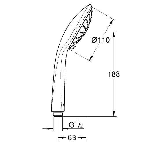 Ручной душ Grohe Euphoria 110 Massage (26513000)
