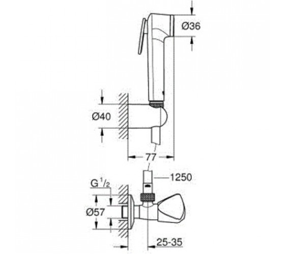 Гігієнічний душ Grohe Tempesta-F Trigger Spray 30 (27514001)