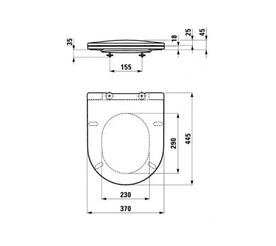 Унитаз подвесной Laufen Pro с крышкой Slim Soft-Close (H8669530000001)
