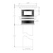 Донний клапан Volle з переливом Solid Surface (90-00-060)