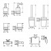 Набір аксесуарів 5в1 Hansgrohe Logis (41723111)