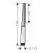Ручний душ Hansgrohe RAINFINITY Baton 100 1jet (26866000)