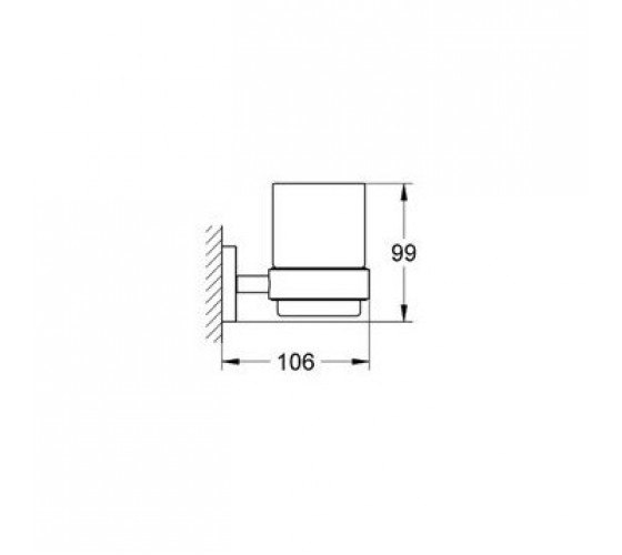 Стакан для зубних щіток Grohe Essentials (40447001)