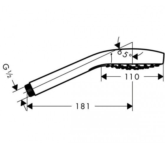 Ручний душ Hansgrohe Croma Select S 1jet (26804400)