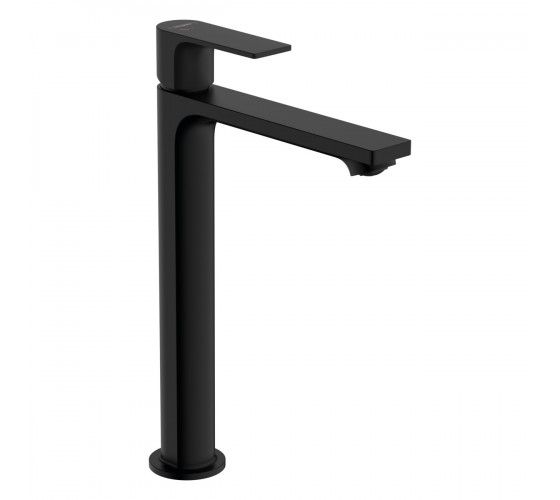 Смеситель для раковины Hansgrohe Rebris E CoolStart чёрный матовый (72581670)