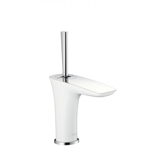 Смеситель для раковины Hansgrohe PuraVida хром-белый (15075400)