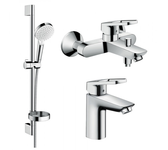 Набір змішувачів для ванни 3в1 Hansgrohe LOGIS LOOP 100 (1062019)