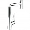 Смеситель для кухни с выдвижным душем Hansgrohe Metris Select (14884000)