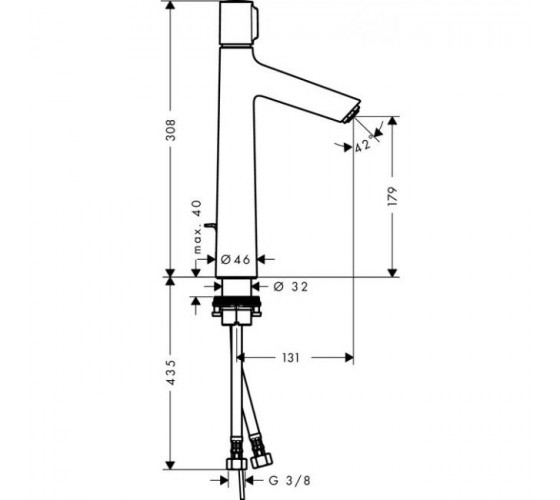 Смеситель для умывальника Hansgrohe Talis Select S 190 хром (72044000)