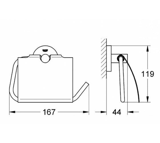 Тримач туалетного паперу Grohe Essentials (40367001)