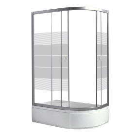 Душевая кабина с глубоким поддоном RJ LUX 120x80 см левая (120RZ100LiniaL)